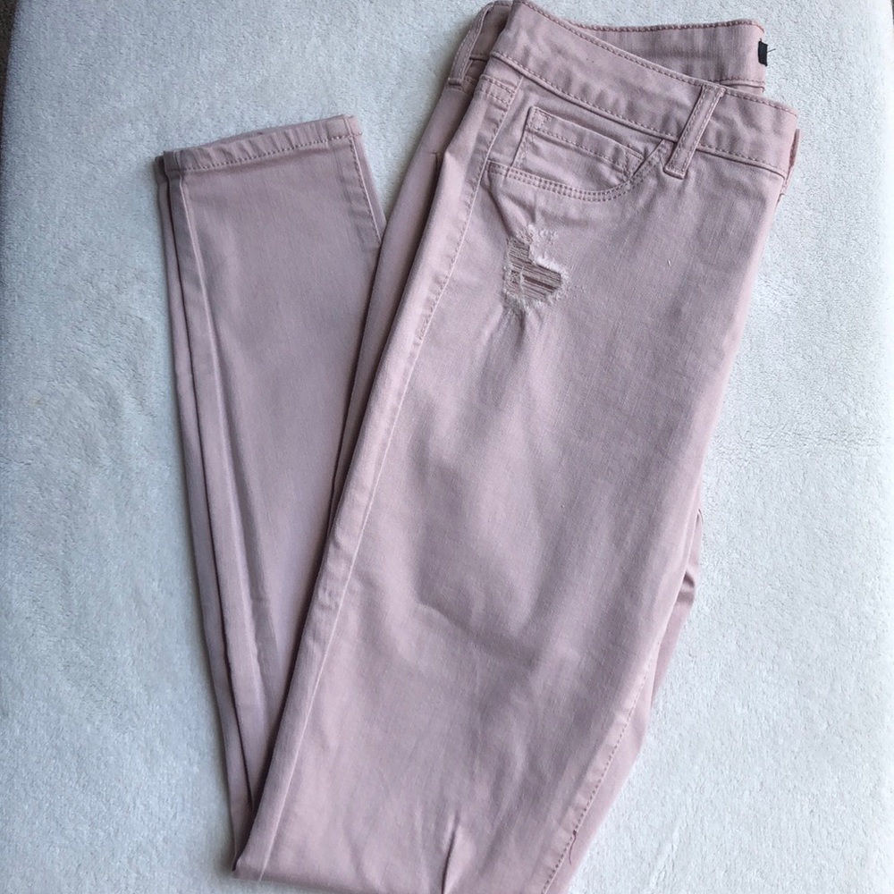 Refuge Blush Ripped Skinny Jeans 2